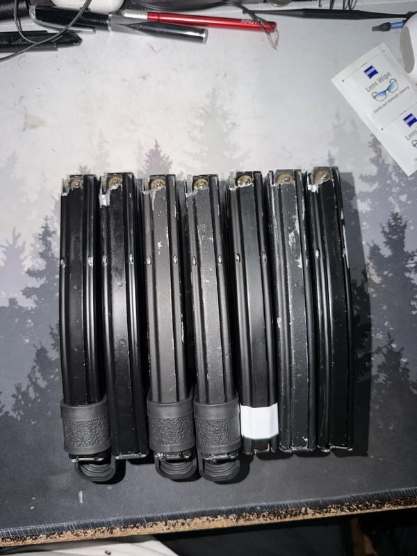 7 We-Tech V2 V3 compatible GBBR Mags, No Leaks, Enhanced Bolt Catch Actuator