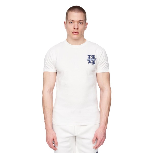 Henleys Aitchen Alltag Freizeit Komfort Designer Mode T-Shirt Herren Altweiß-image