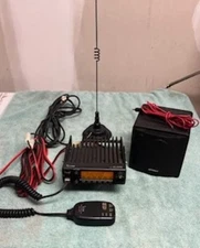 Icom IC-2100H 2M VHF Mobile Ham Radio Transceiver External Speaker & Antenna