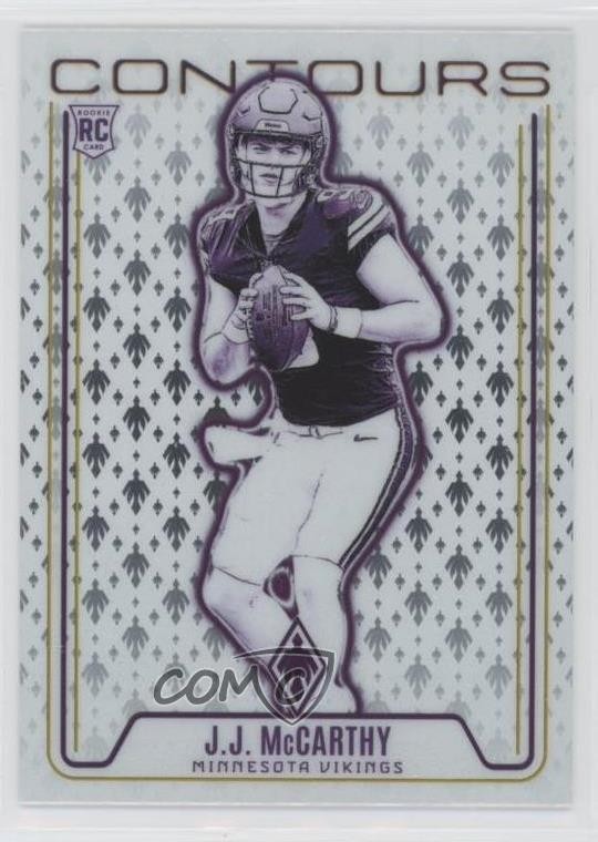 2024 Panini Phoenix Contours JJ McCarthy #CON-JMY Rookie RC