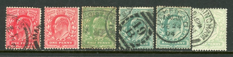 GREAT BRITAIN, Edward VII  mix  / 26-7-1m / used