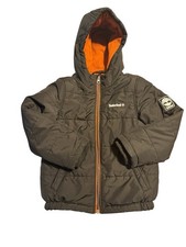 Timberland Insulated Full Zip Puffer Hooded Jacket Boys Size L/6 Black
