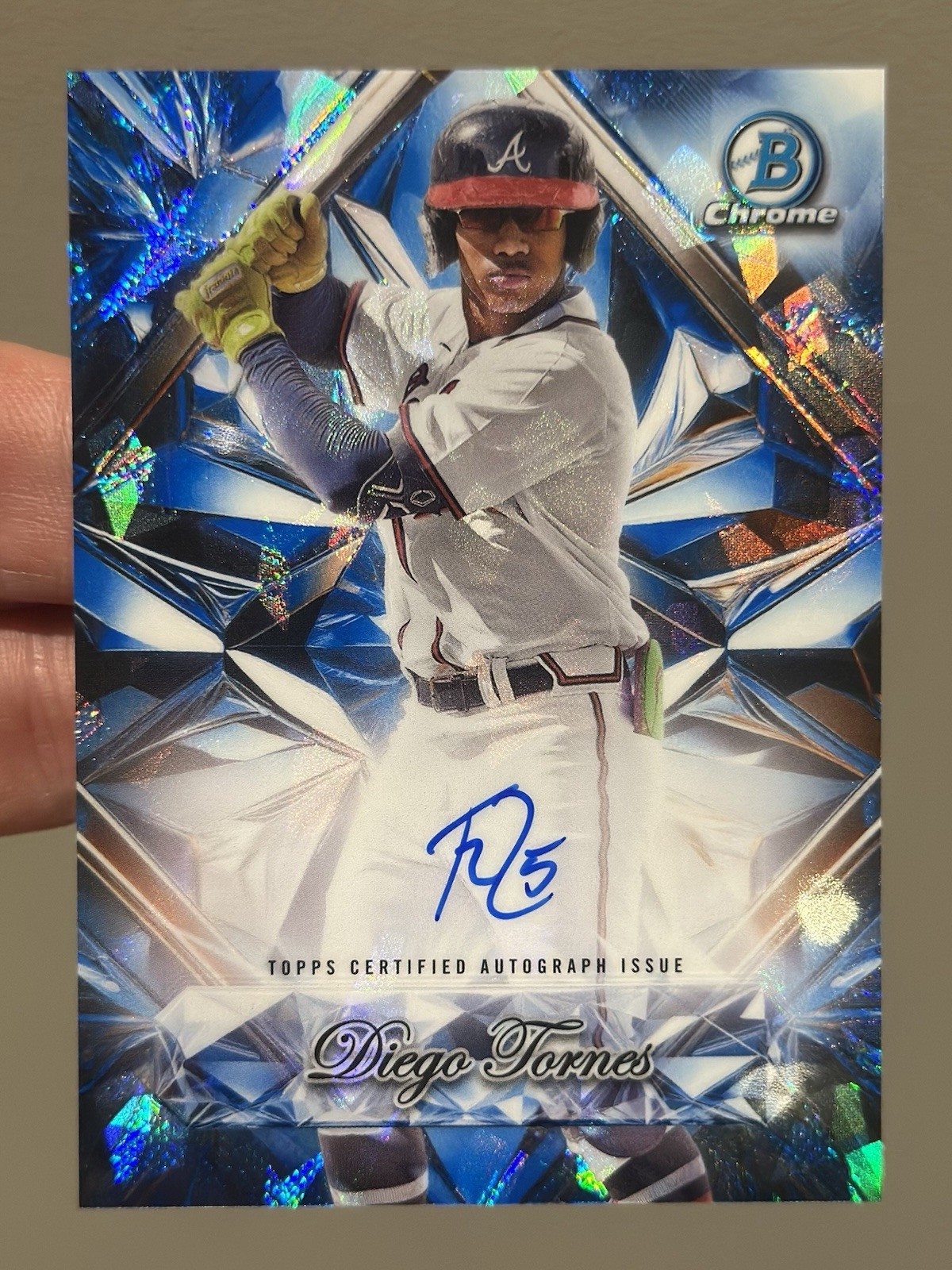 2025 Bowman Chrome Sapphire Diego Tornes Sapphire Selections Auto Braves SSA-DT