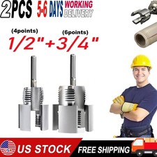 Plumbing Repair Tool: 2pc 1/2 & 3/4 Pipe Thre...
