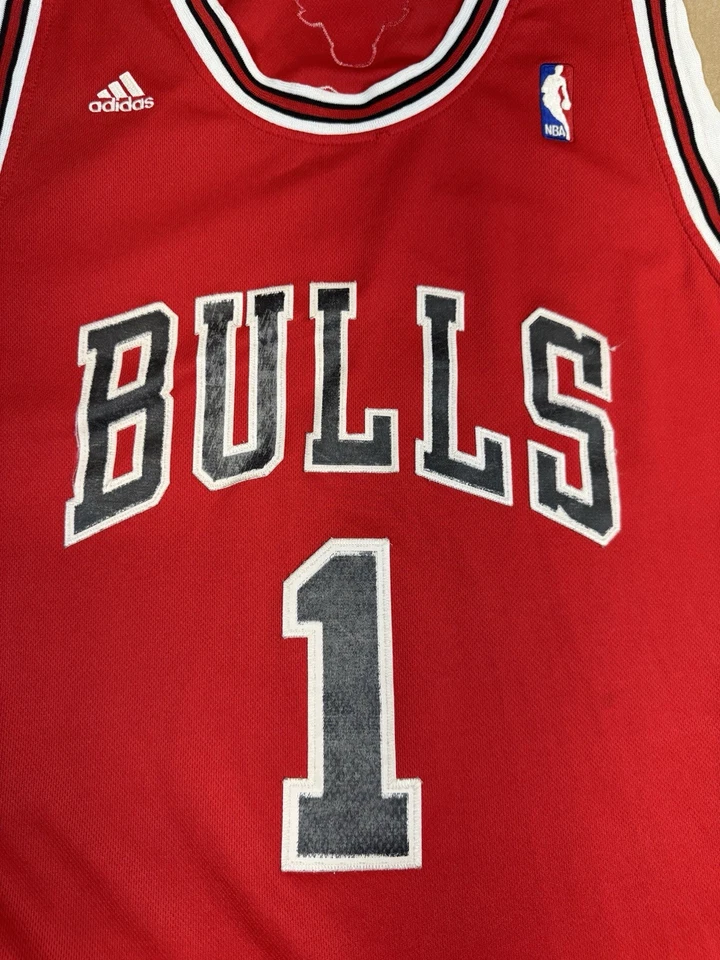 Camiseta deportiva Derrick Rose Chicago Bulls Adidas Swingman roja NBA para hombre longitud XXL +2 Foto 4 de 4