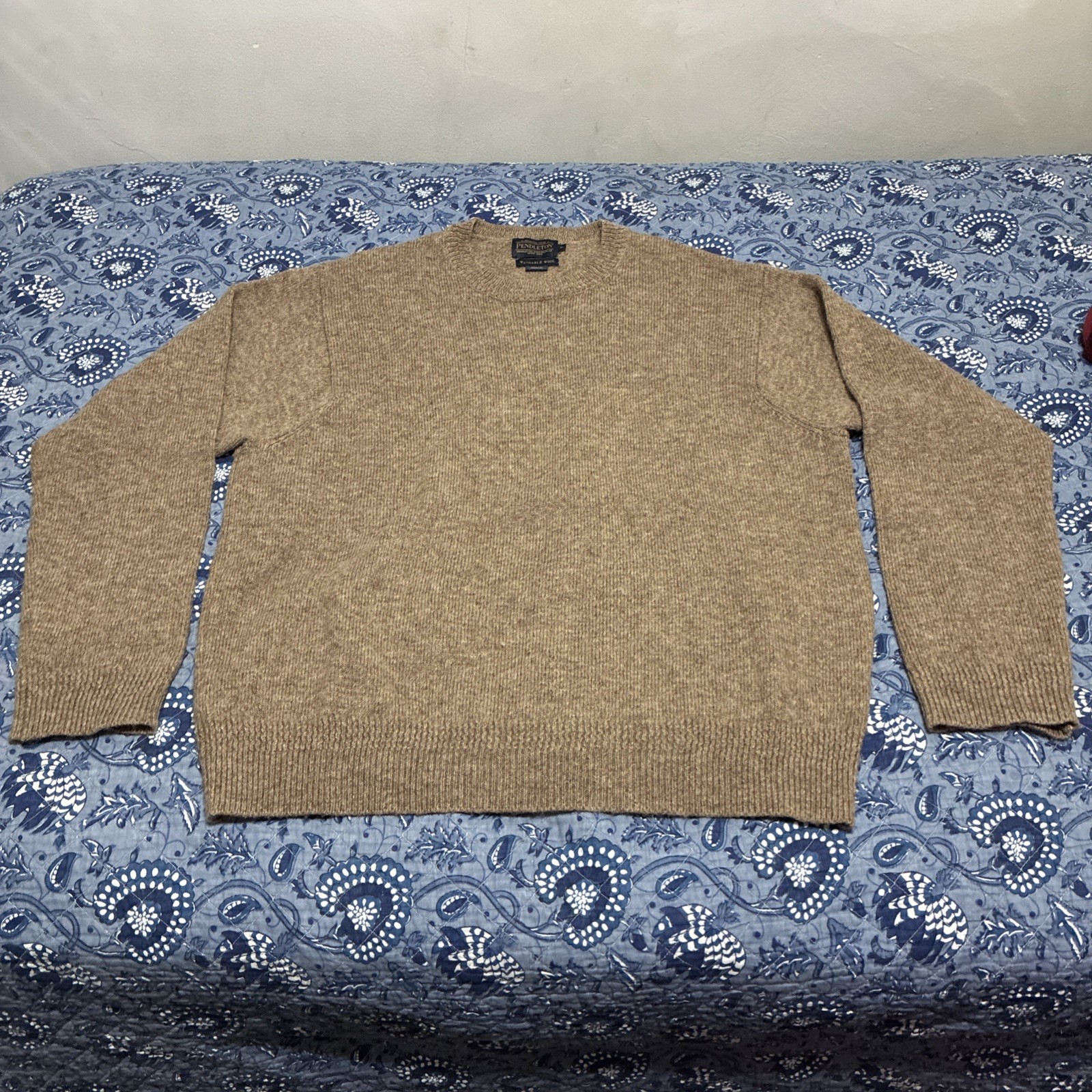 Pendleton Crew Neck Washable Wool Pullover Sweate… - image 1