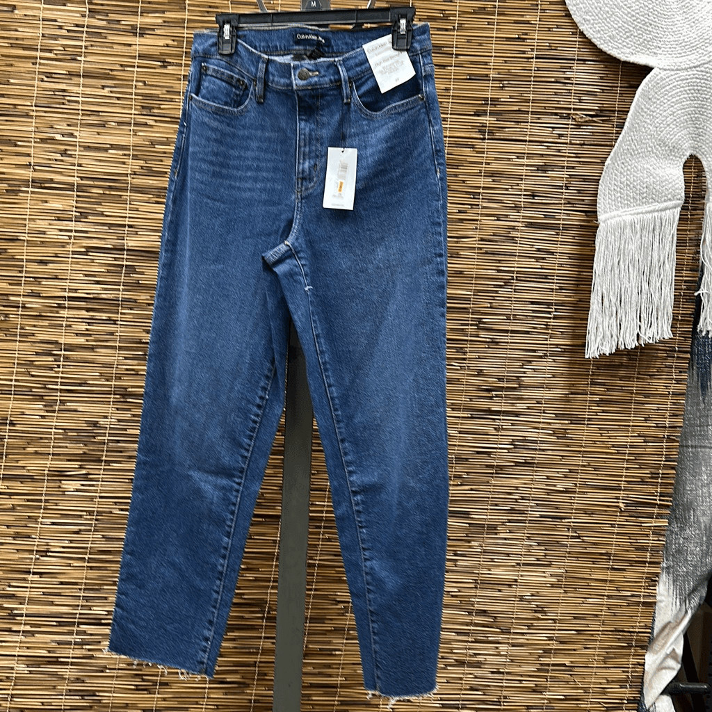 Calvin Klein Jeans Raw-Hem High-Rise Jeans Size 29 thumbnail 2