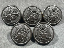 LOT x5 m1910 WW1 WWI US Army Military Uniform Buttons Blank Foreign Made 23 mm