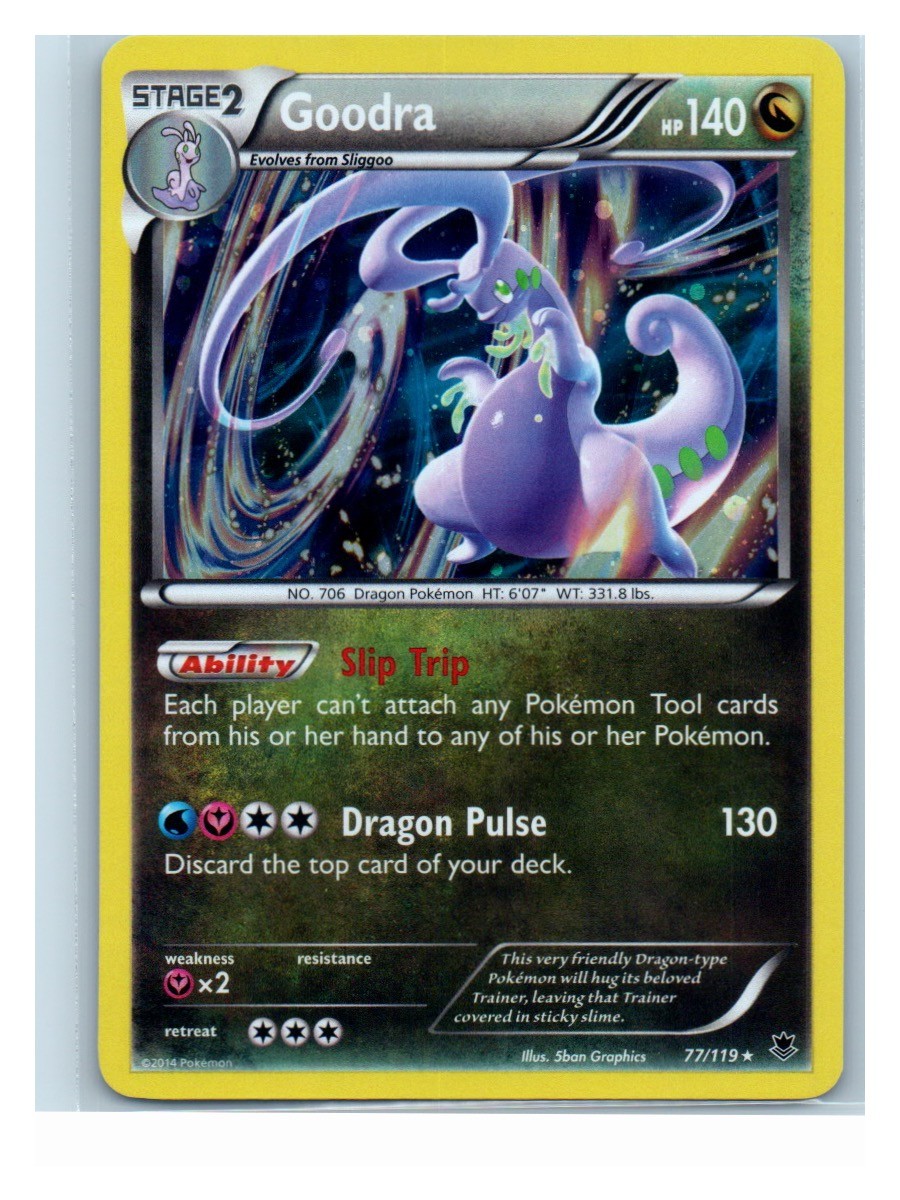 Goodra Holo 77/119 Holo Rare XY - Phantom Forces LP