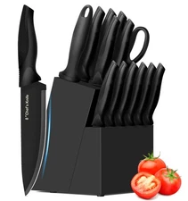 Knife Set, 14 Pieces Kitchen Knife Set, High Carbon German Stainless Steel, D...