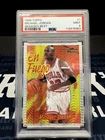 1996 Topps Season’s Best Michael Jordan En Fuego Insert Card #1  PSA 9!