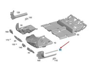 MERCEDES-BENZ EQB X243 Front Outer Cover Rail Trim A1186805000 NEW GENUINE