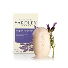 Yardley London Moisturizing Bath Bar, English Lavender, 4.25 oz 4 Bar Pack