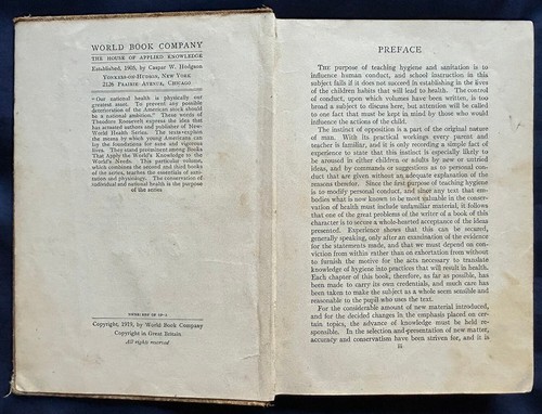 New Primer of Sanitation & Physiology by John Ritchie 1919 World Book Co NY - Picture 4 of 18