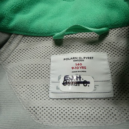 Polarn O Pyret Jacket Youth 140 - 9/10 Yrs Green 3 in 1 Ski Outdoors - Picture 3 of 10