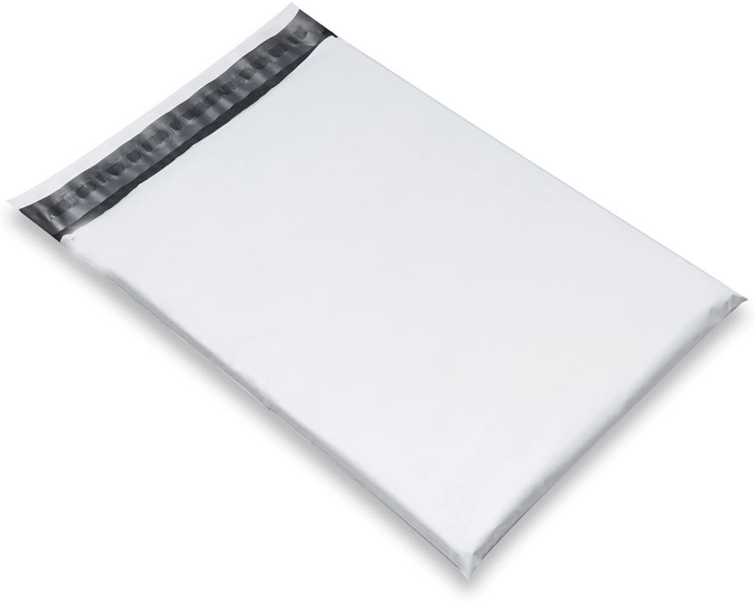 White Poly Mailers Self adhesive Shipping Envelopes, Waterproof, and Tear-res...
