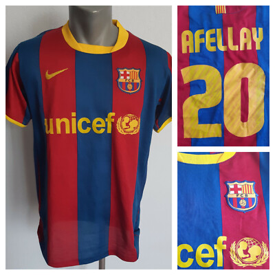 FC Barcelona 2010 - 2011 Home Jersey Afellay #20 Nike Shirt Size S