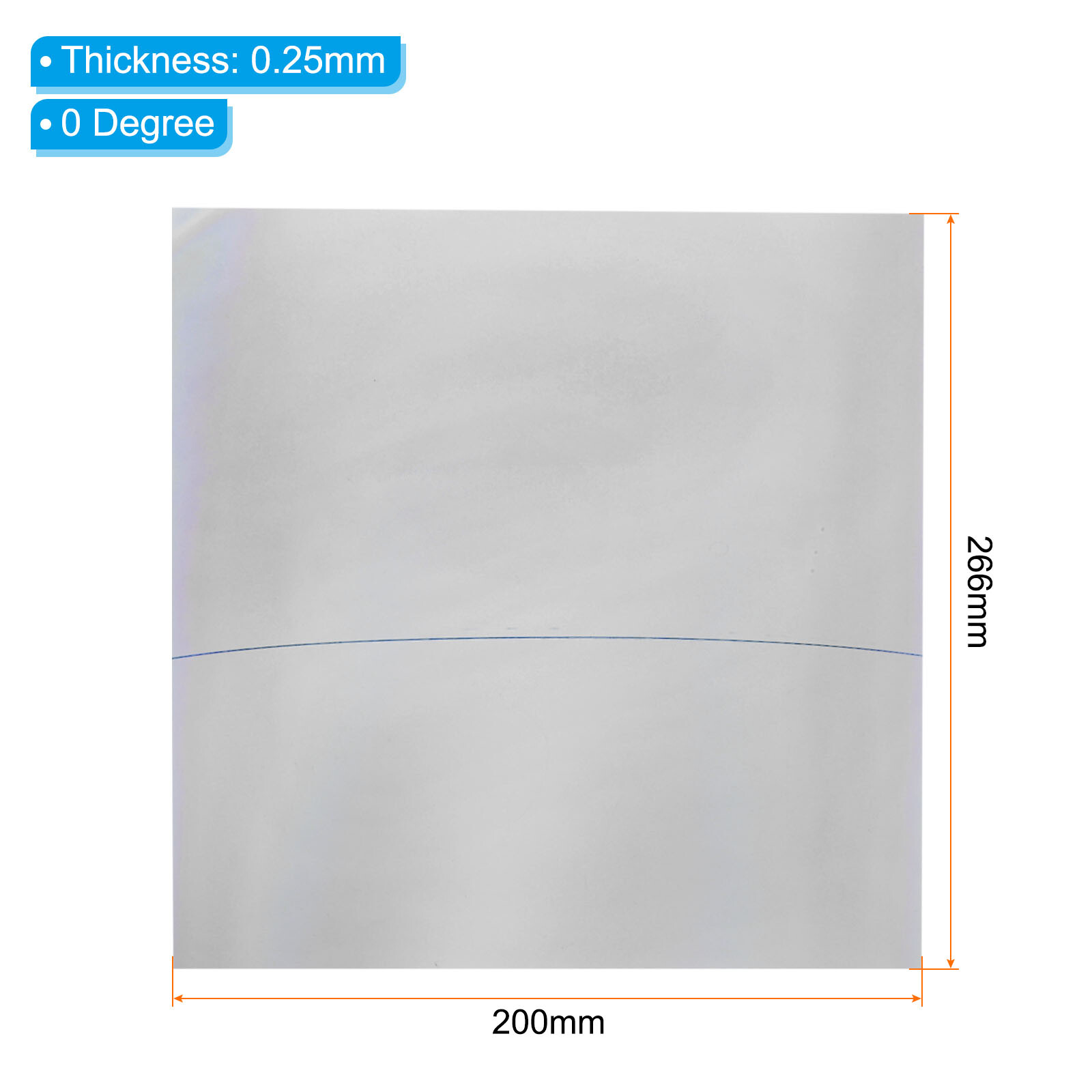 Polarisé Pellicule Feuilles, 2 Set Adhésif Polariseur Linéaire 151x79mm 0 Degré