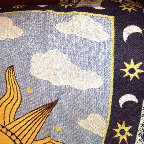 The Rug Barn American Classics Cotton Sun Face 65x53 Afghan Throw Blanket - Picture 7 of 7