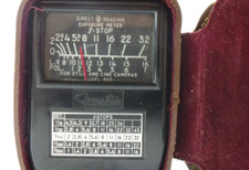 Vintage Weston Light Meter Model 853 with Leather Case - Exposure Meter