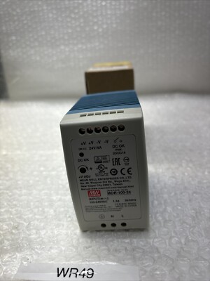 **Mean Well MDR-100-24 AC to DC DIN-Rail Power Supply 24 Volt 4 Amp #
