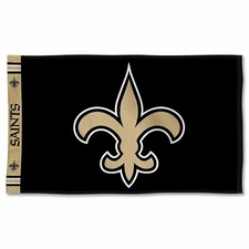 New Orleans Saints Printed Header 3x5 Foot Premium Flag