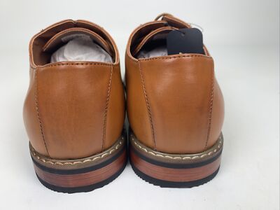 Jousen Mens Milan MY603 Brown Dress Oxford Lace Up Cap Toe  display picture 3