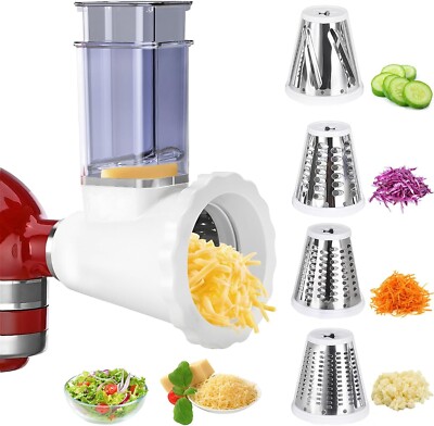 Slicer/Shredder Attachment for Kitchenaid Mixers, Cheese Grater