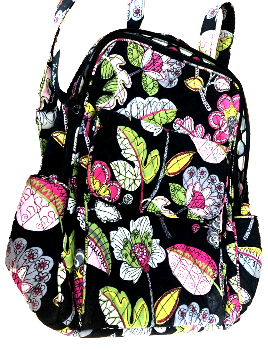 Vera Bradley Moon Blooms Quilted medium Zip Top Backpack | eBay display picture 2
