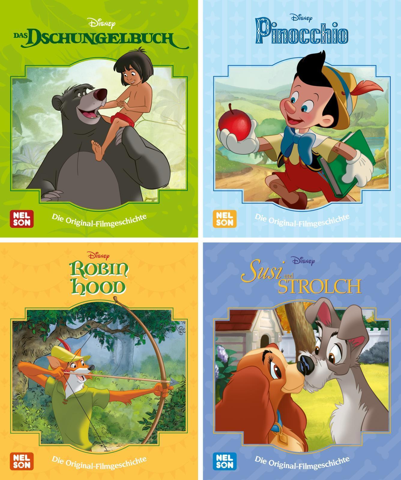 Thumbnail - Nelson Mini-bücher: Disney Filmklassiker 13-16 | Ein Großer Spaß