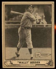 1940 Play Ball #81 Wally Berger EM Reds  70439