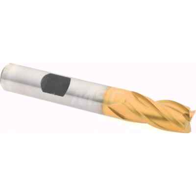 Hertel E8031024 Square End Mill: 3/8'' Dia, 3/4'' LOC, 3/8'' Shank, 2-1/2'' OAL