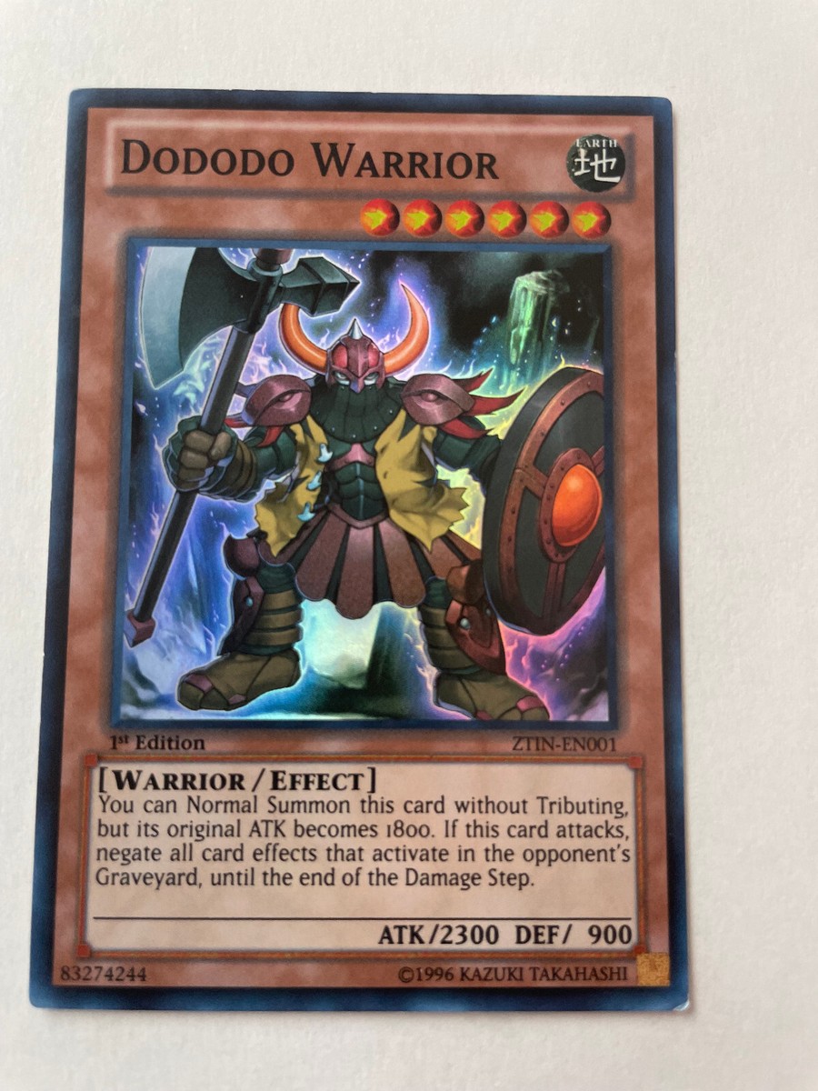 Dododo Warrior - ZTIN-EN001 - Super Rare - 1st Edition - LP