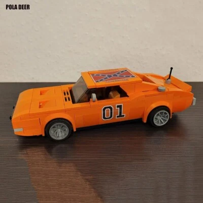 BRANDED Poladeer MOC General Lee Dodge Charger Retro Assembled Children's Toy / 330pcs