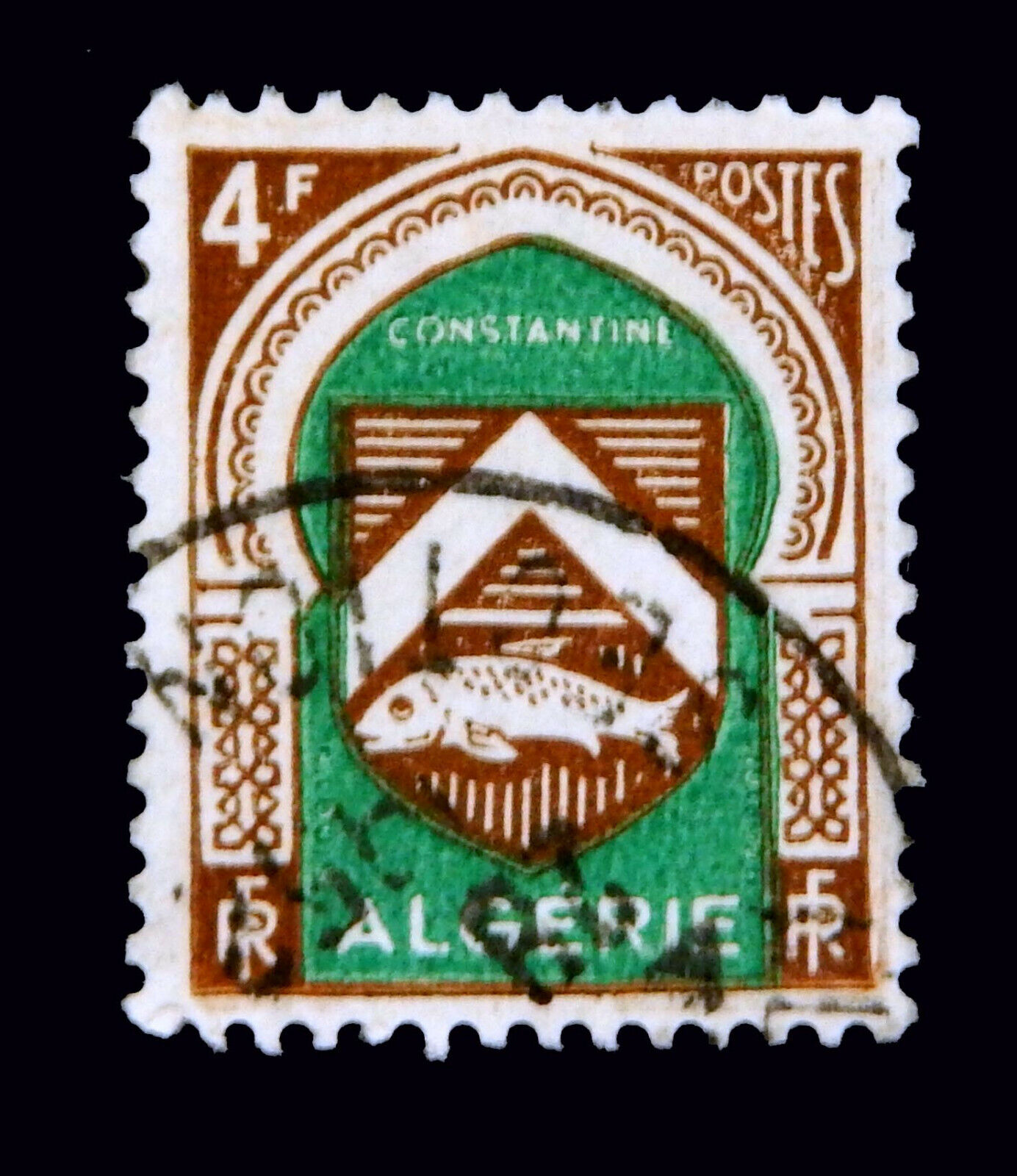 Algeria / Stamp / 1947-49 / Coat of Arms  / Used