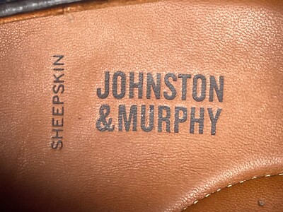 Johnston & Murphy Warner Plain Toe Navy Blue Tumbled Nubuck  display picture 1