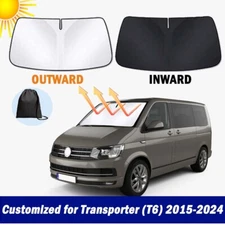 New Thick Foldable Windshield Sun Shade for VW Transporter (T6) 2015-2024 Visor