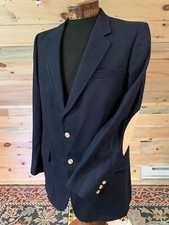 Vintage Kingsridge Golden House NAVY Sport Coat Jacket Blazer Made in USA 42