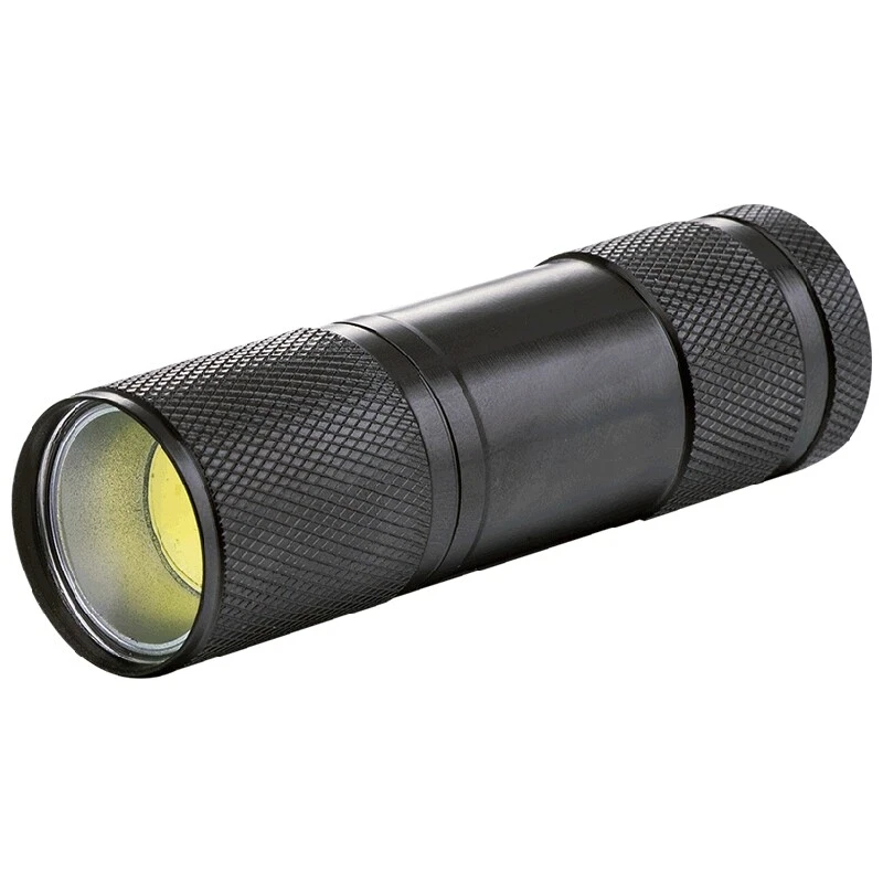 AB Tools TE830 Torcia LED 9 Luci, Mini, Nera, Con Custodia In Gomma, Per Escursioni E Campeggio, Utilizza 3 Batterie AAA - 4