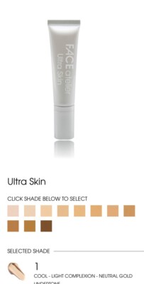 FACE atelier Ultra Skin Foundation full size 1 oz, 7 shades available. Flawless.