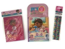 Doc McStuffins Journal Bundle Sketch Create Take Along Set Pencils