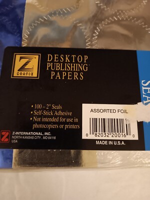 Z Grafix Assorted Foil Seals 100 2