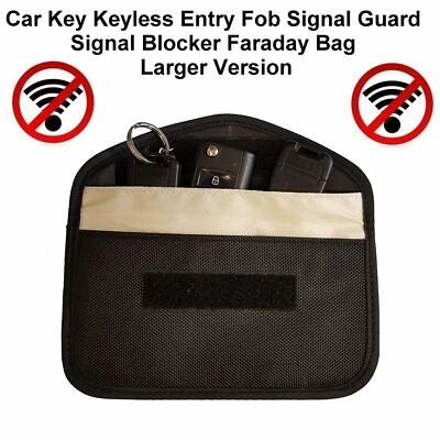 Car Key Keyless Entry Fob Signal Blocker Faraday Bag RFID Safe Blocking