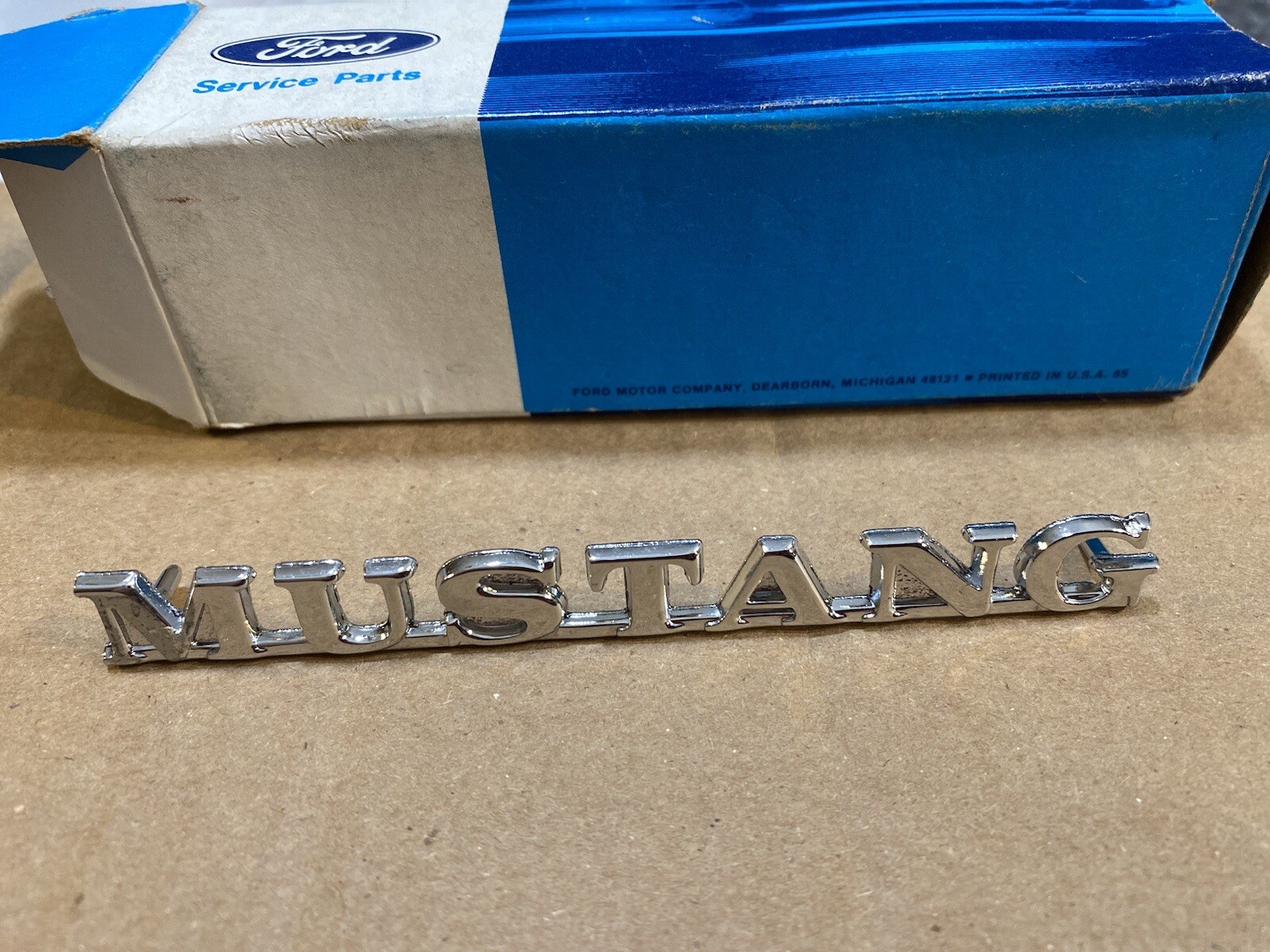 1964 1965 Ford Mustang script emblem 64 1/2 NOS C5ZZ-16098-A | eBay
