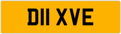 DAVE DAV DAVID DAVY DAVES PRIVATE REGISTRATION CHERISHED NUMBER PLATE D11 XVE