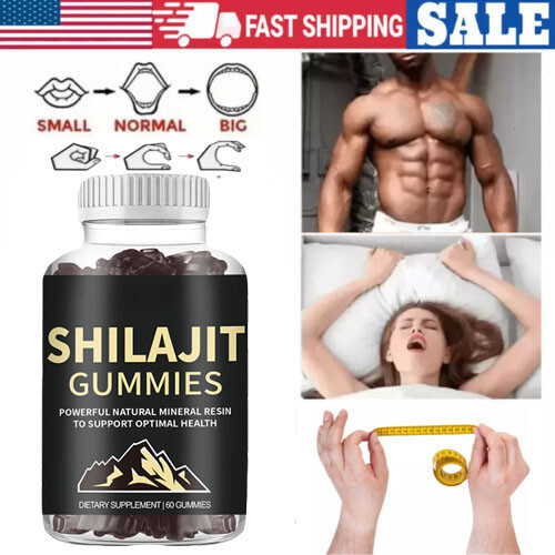 100% Pure Himalayan Shilajit Gummies Immune Support w/ AshwagandhaChaga Mushroom