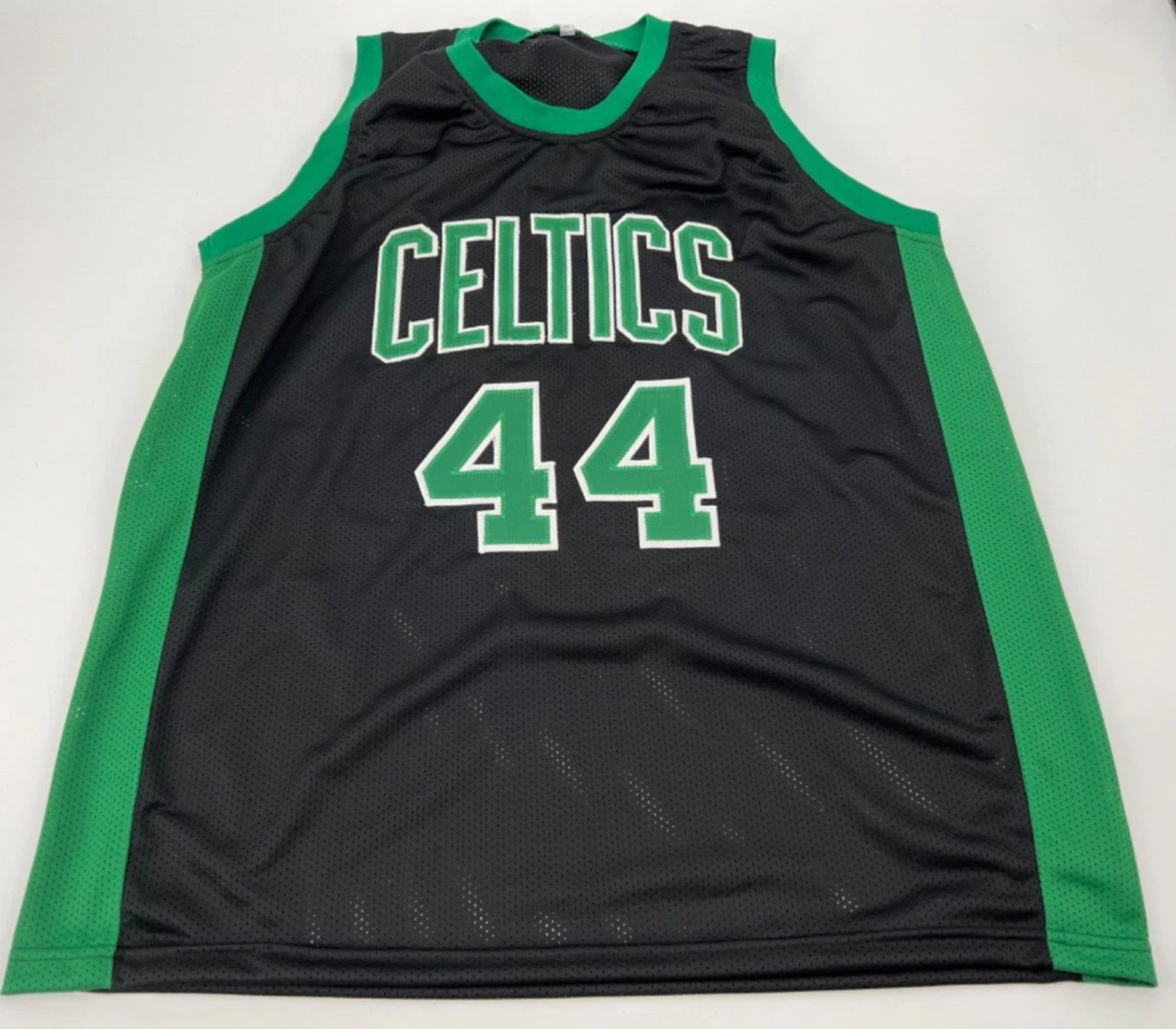 BOSTON CELTICS BRIAN SCALABRINE AUTOGRAPHED WHITE STITCHED JERSEY JSA COA  W/INSC