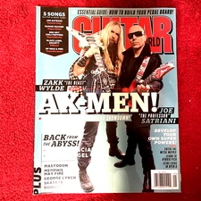 Guitar World Magazine Zakk Wylde & Joe Satriani May 2014 AX-Men