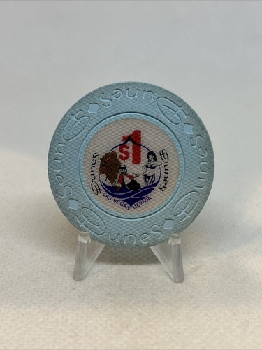 Dunes - $1 Casino Chip - *15th Issue* - *White Skinned Girl* - Las Vegas - 第 1/5 張圖片