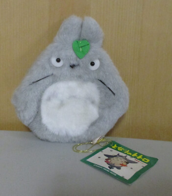 My Neighbor Totoro Plush Change Purse - Gray Totoro - Vintage  (NEW with Tag)